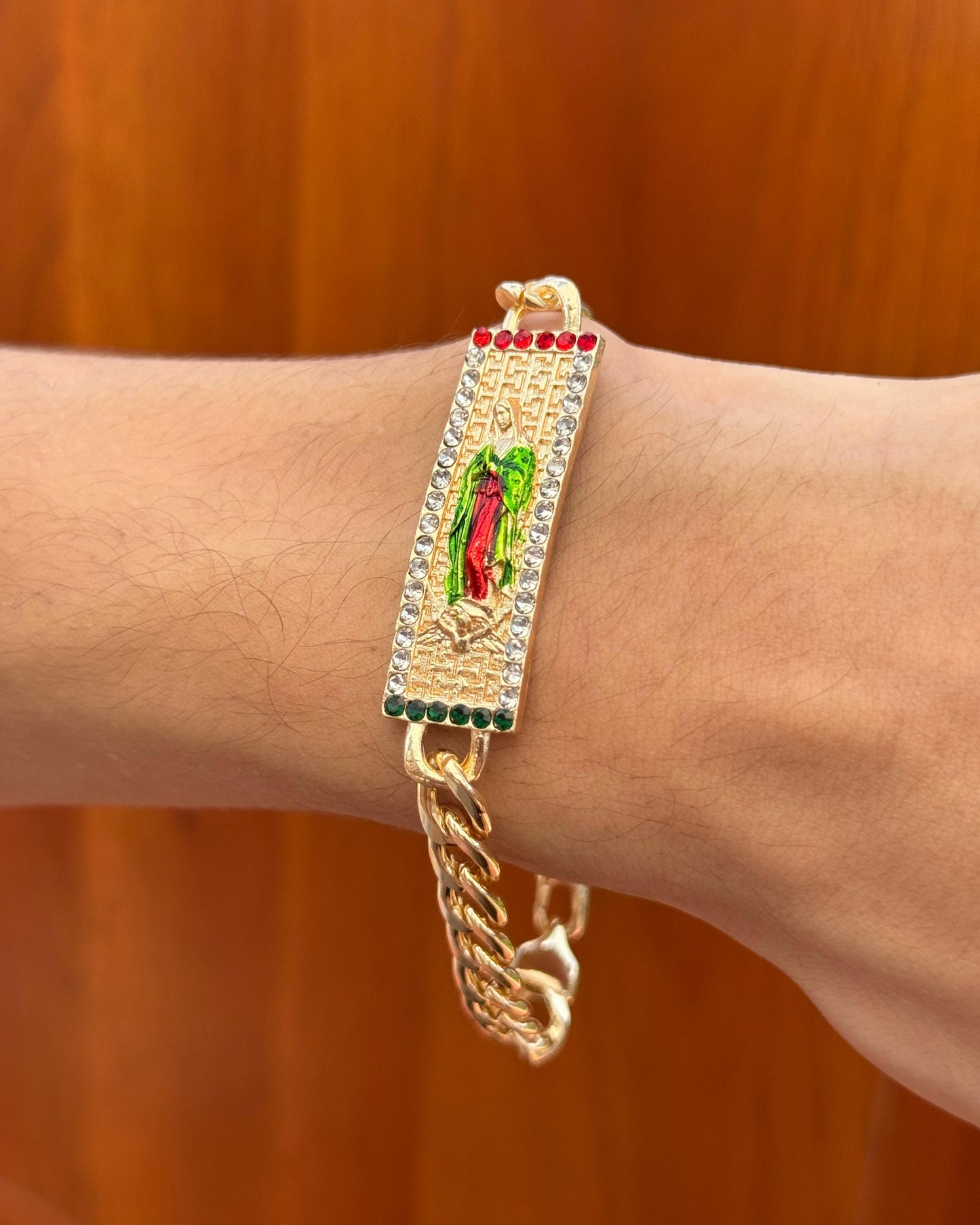 PULSERA VIRGEN GUADALUPE COLORES (20 CM)