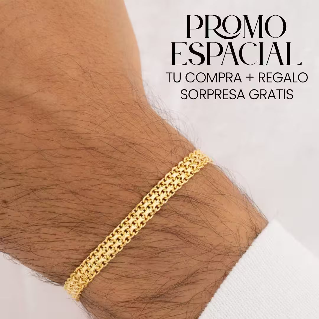 CADENA CHINA  60 CM  (4MM)+ CRUZ SAN BENITO + PULSERA GRATIS
